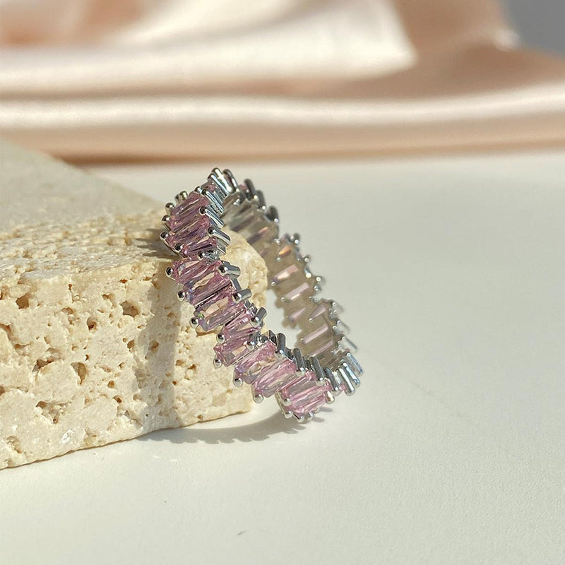 Sparkling Baguette Crystal Ring