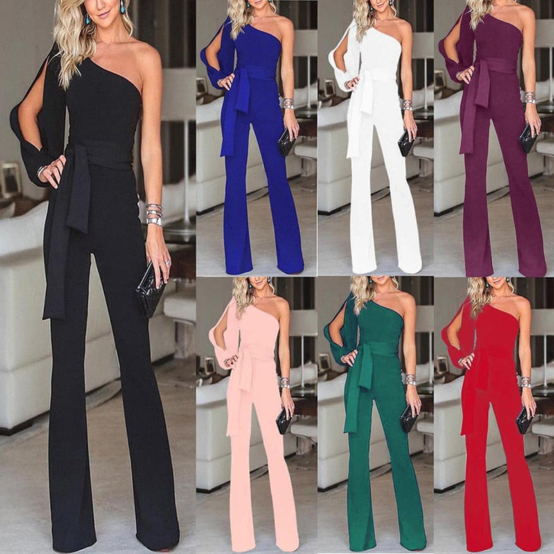 Spring Festive Occasion Jumpsuit With Open Sleeves
