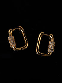 Square Diamond Earrings