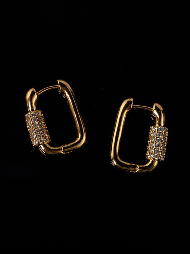 Square Diamond Earrings
