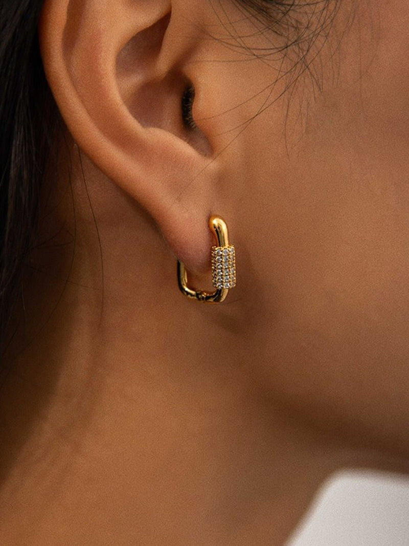 Square Diamond Earrings