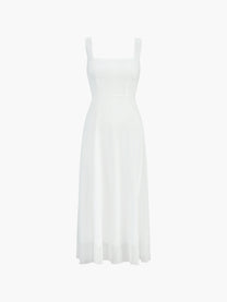 Square Neck Layered Maxi Dress