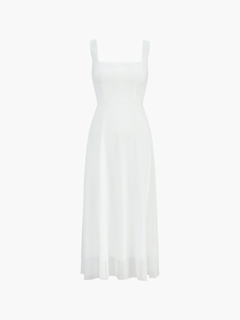 Square Neck Layered Maxi Dress
