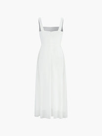 Square Neck Layered Maxi Dress