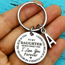 Stainless Steel Keychain With Heartfelt Message