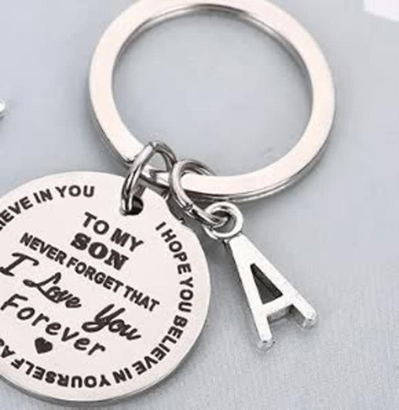 Stainless Steel Keychain With Heartfelt Message