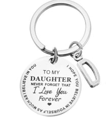 Stainless Steel Keychain With Heartfelt Message