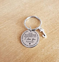 Stainless Steel Keychain With Heartfelt Message