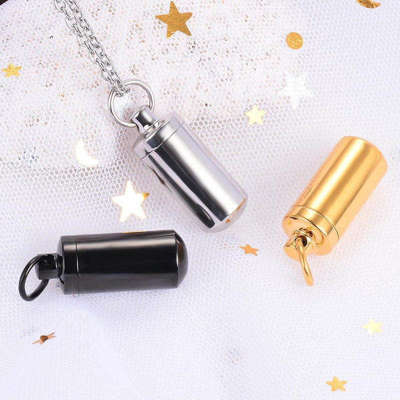 Stainless Steel Urn Necklace For Ashes With Funnel And Scoop