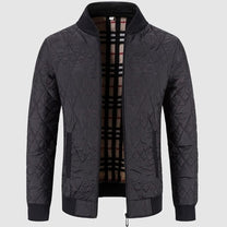 Stand Collar Velvet Lined Casual Jacket
