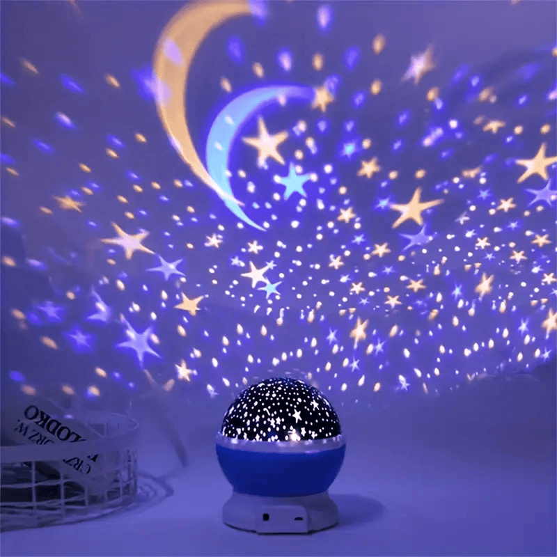 Star Projector Night Lamp With Music And USB Rechargeable