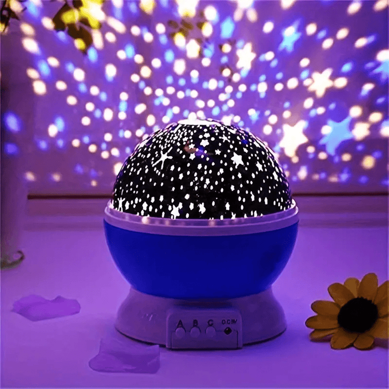Star Projector Night Lamp With Music And USB Rechargeable