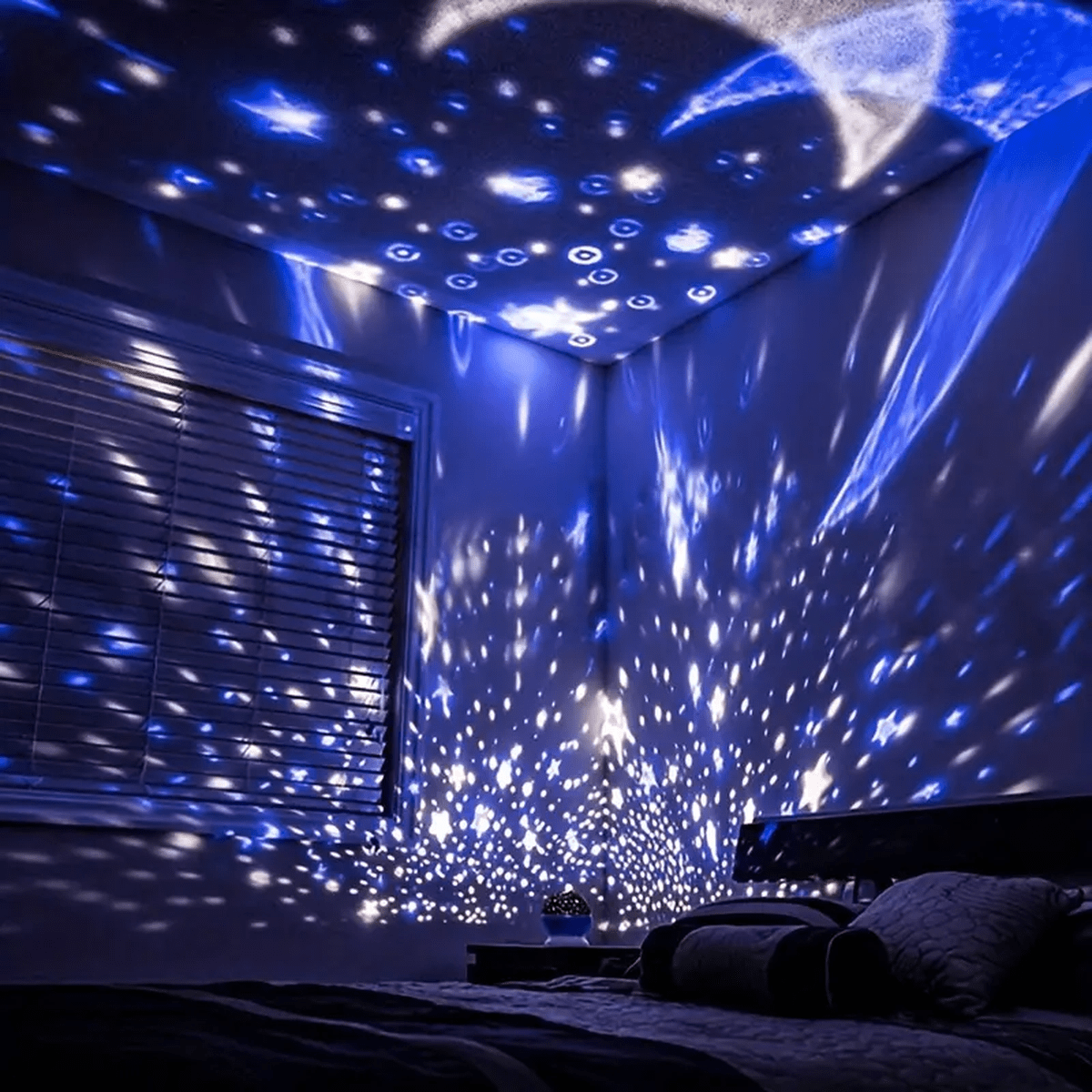 Star Projector Night Lamp With Music And USB Rechargeable