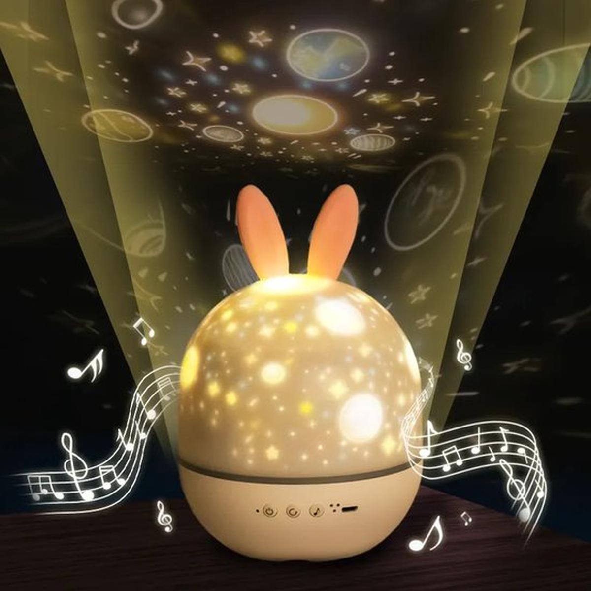 Starry Night Projector Lamp With Music And USB Rechargeable