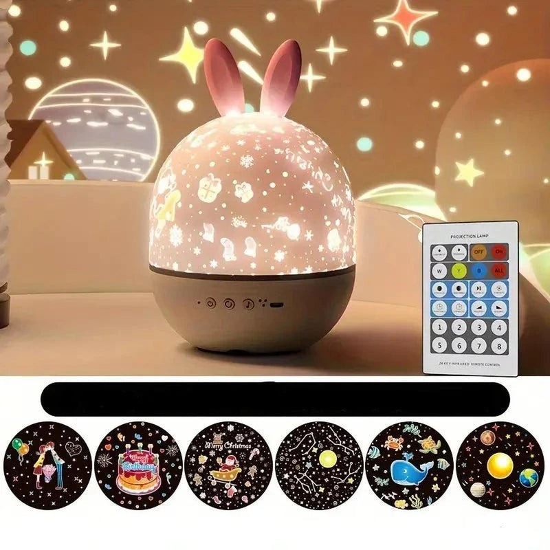 Starry Night Projector Lamp With Music And USB Rechargeable