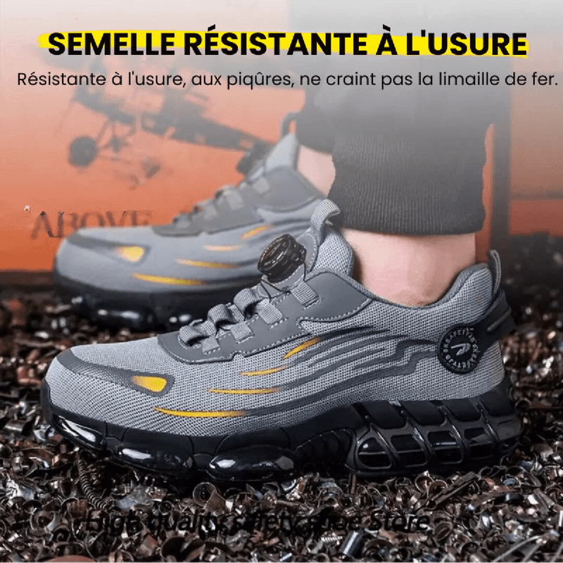 Steel Toe Safety Shoes With Slip-Resistant Sole