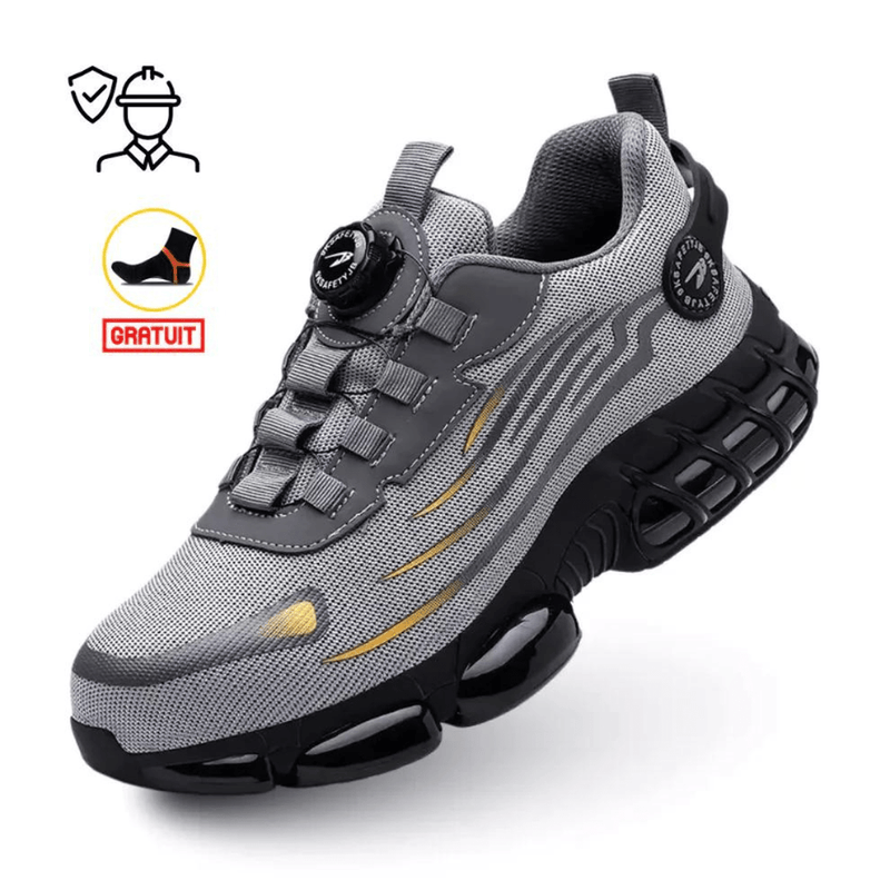 Steel Toe Safety Shoes With Slip-Resistant Sole