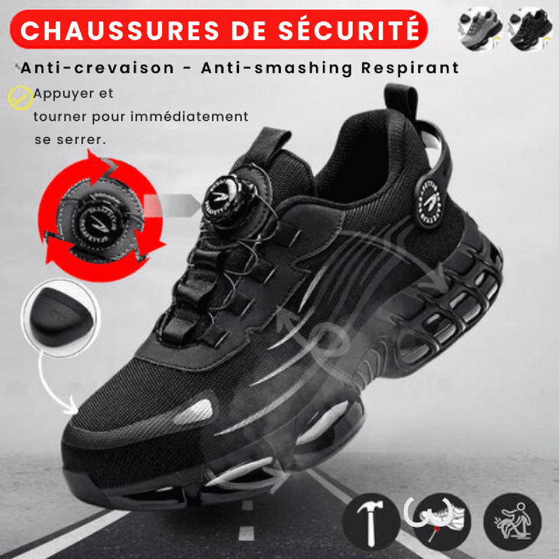 Steel Toe Safety Shoes With Slip-Resistant Sole
