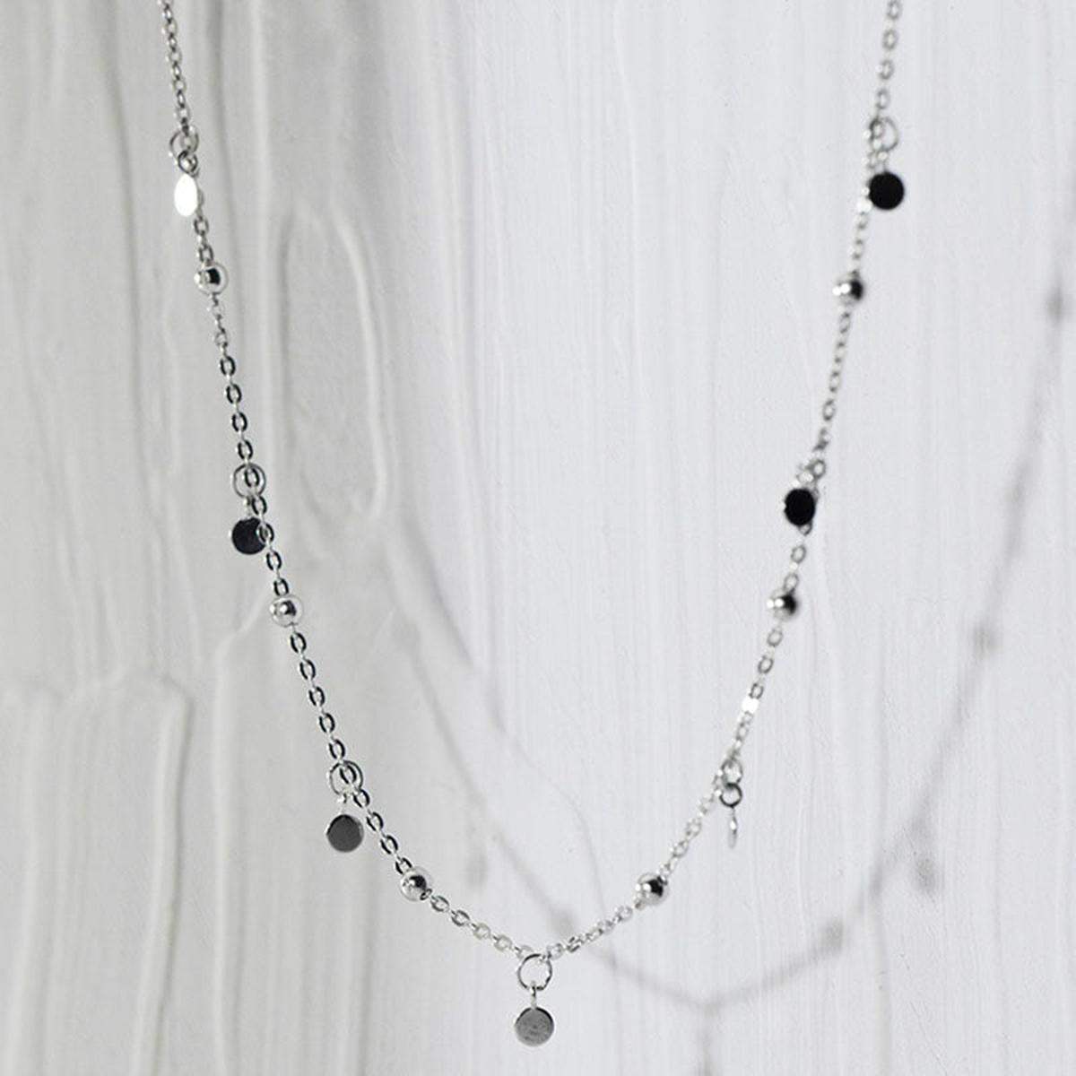 Sterling Silver Drop Necklace 16.34 Inch