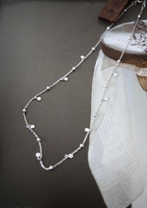 Sterling Silver Drop Necklace 16.34 Inch