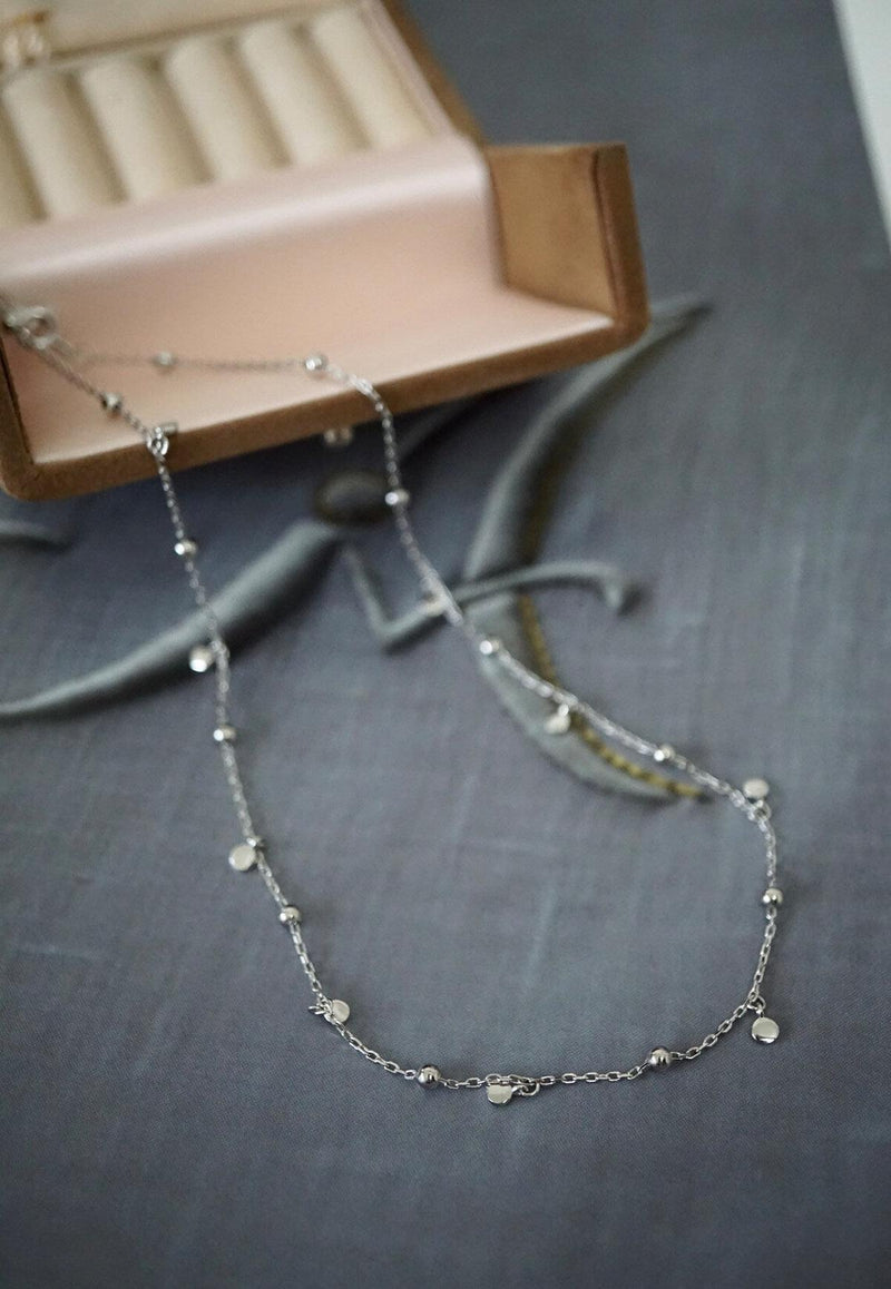Sterling Silver Drop Necklace 16.34 Inch