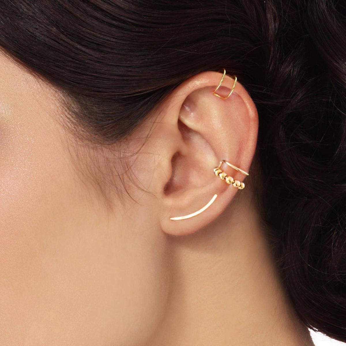 Sterling Silver Ear Cuff Earrings Unisex