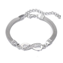 Sterling Silver Infinity Bracelet Adjustable