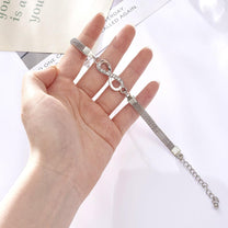 Sterling Silver Infinity Bracelet Adjustable