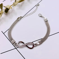 Sterling Silver Infinity Bracelet Adjustable