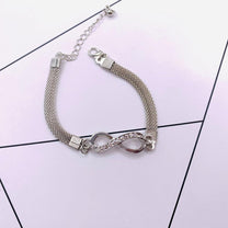 Sterling Silver Infinity Bracelet Adjustable
