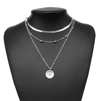 Sterling Silver Triple Chain Necklace