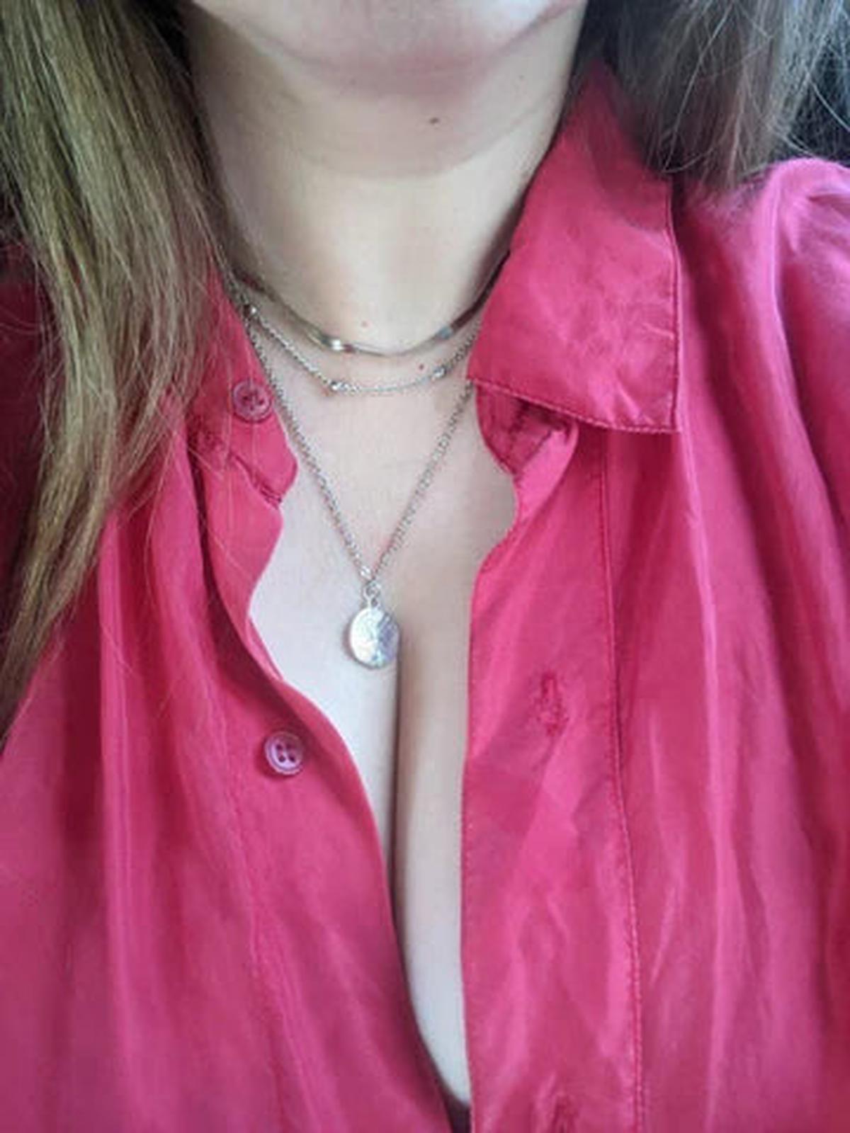 Sterling Silver Triple Chain Necklace