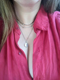 Sterling Silver Triple Chain Necklace