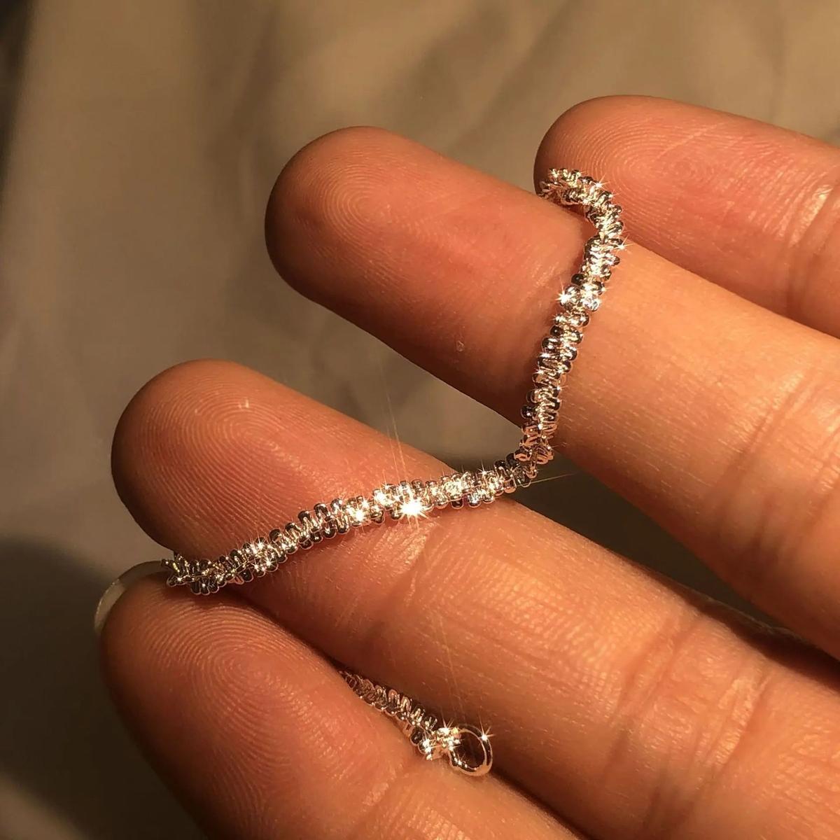 Sterling Silver Water-Inspired Strand Bracelet