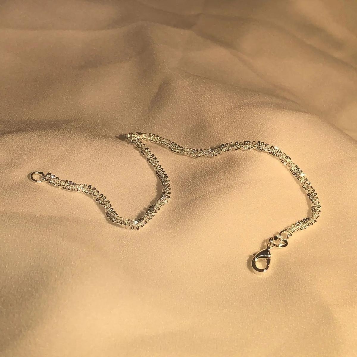 Sterling Silver Water-Inspired Strand Bracelet