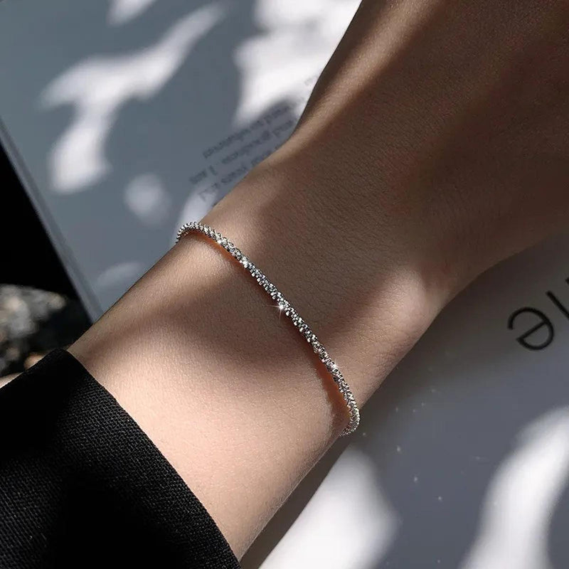 Sterling Silver Water-Inspired Strand Bracelet