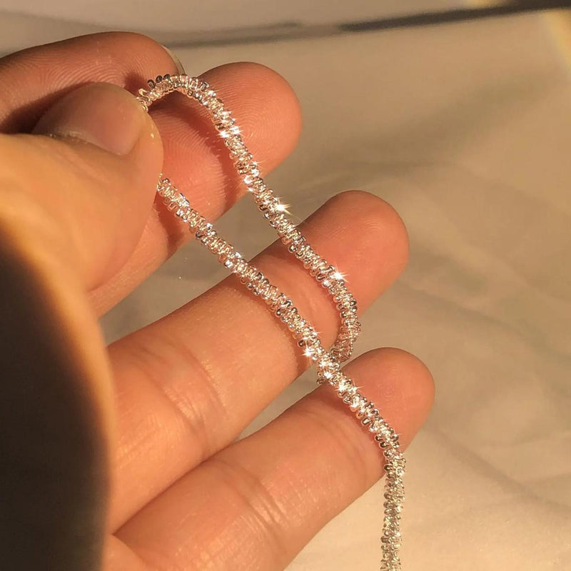 Sterling Silver Water-Inspired Strand Bracelet
