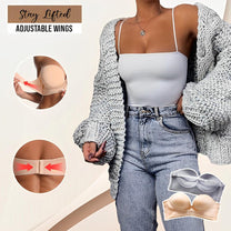 Strapless Push-Up Bra With Silicone Grip For Maximum Lift