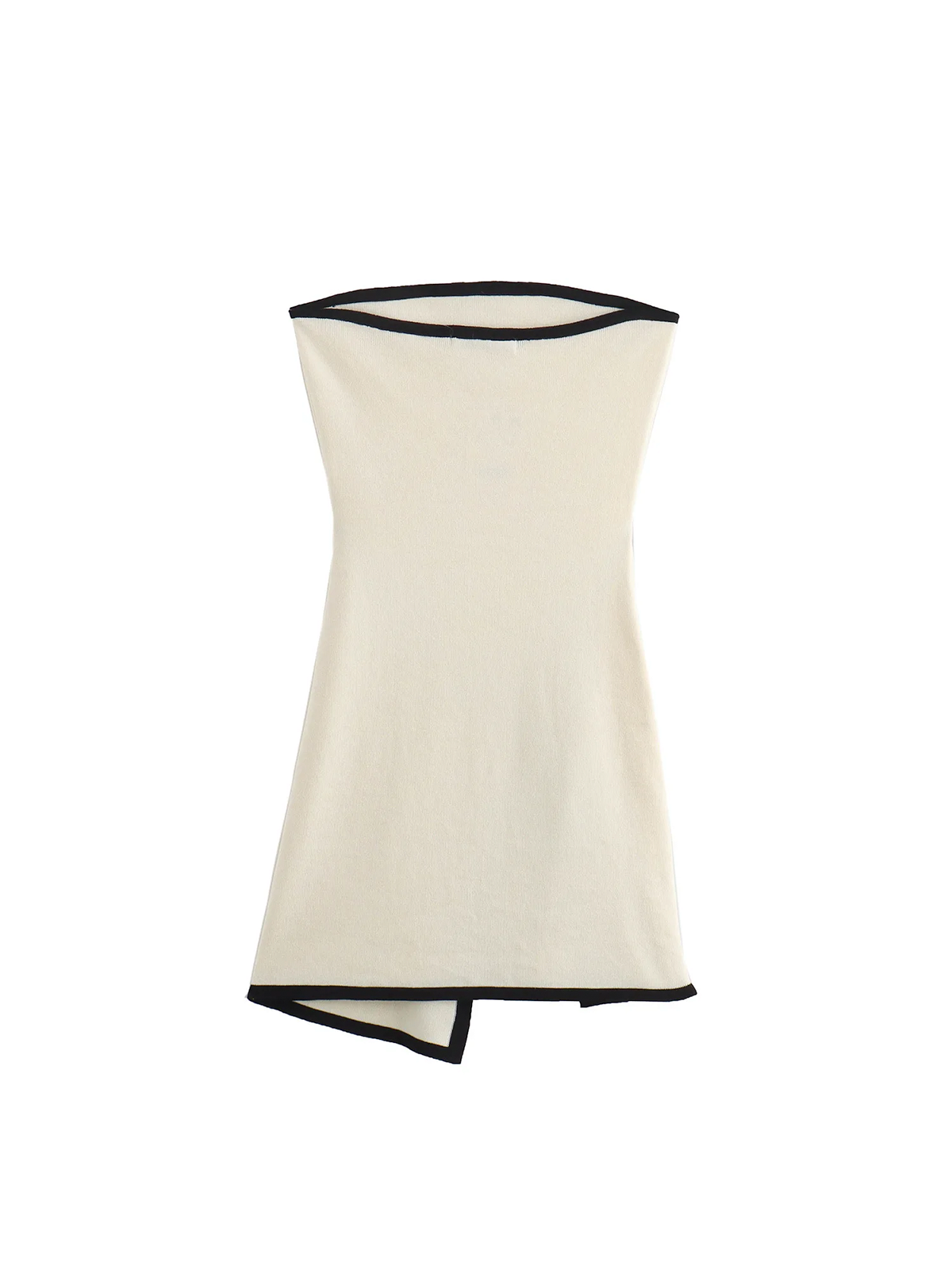 Strapless Tie Waist Fitted Mini Dress
