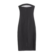 Strapless Zip Up Maxi Dress