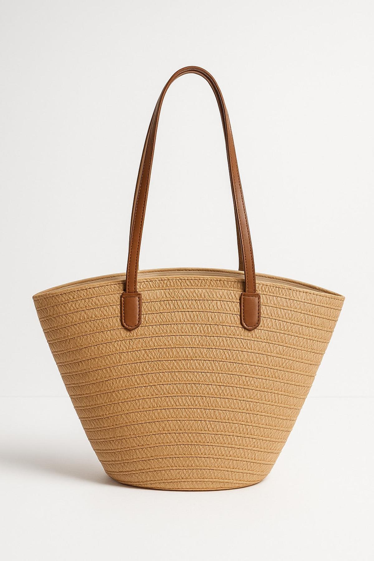 Straw Shopper Bag - Summer Bag