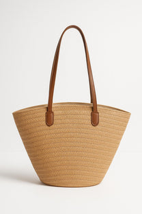 Straw Shopper Bag - Summer Bag