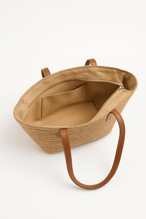 Straw Shopper Bag - Summer Bag