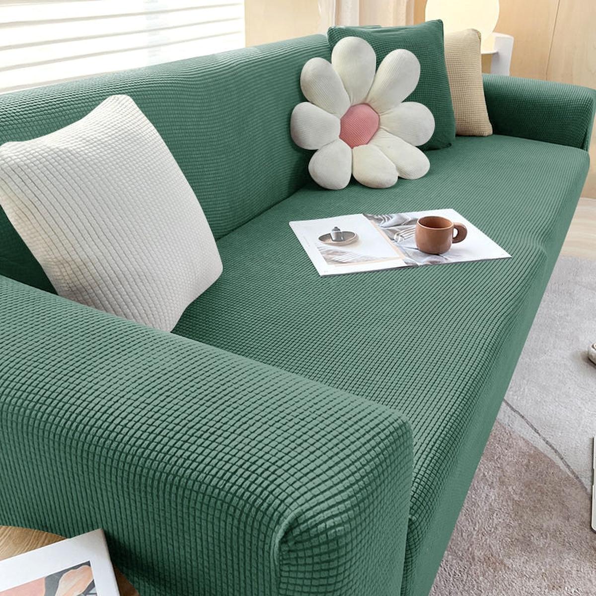Stretch Sofa Cover With Non-Slip Foam Strips
