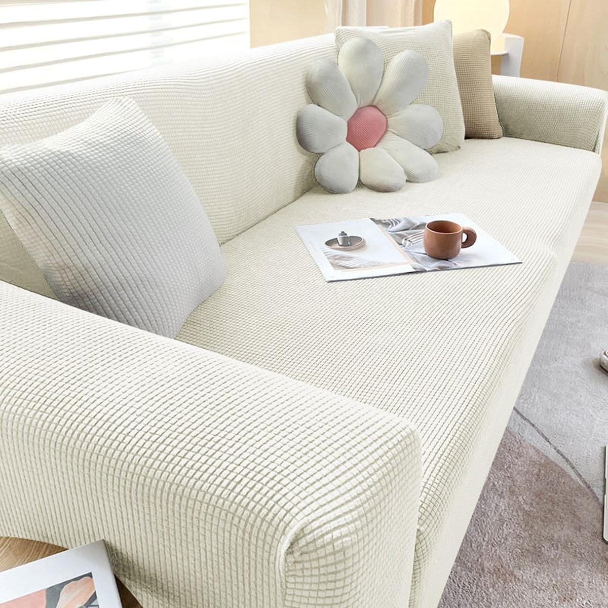 Stretch Sofa Cover With Non-Slip Foam Strips