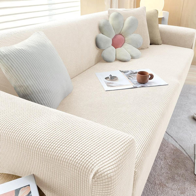 Stretch Sofa Cover With Non-Slip Foam Strips