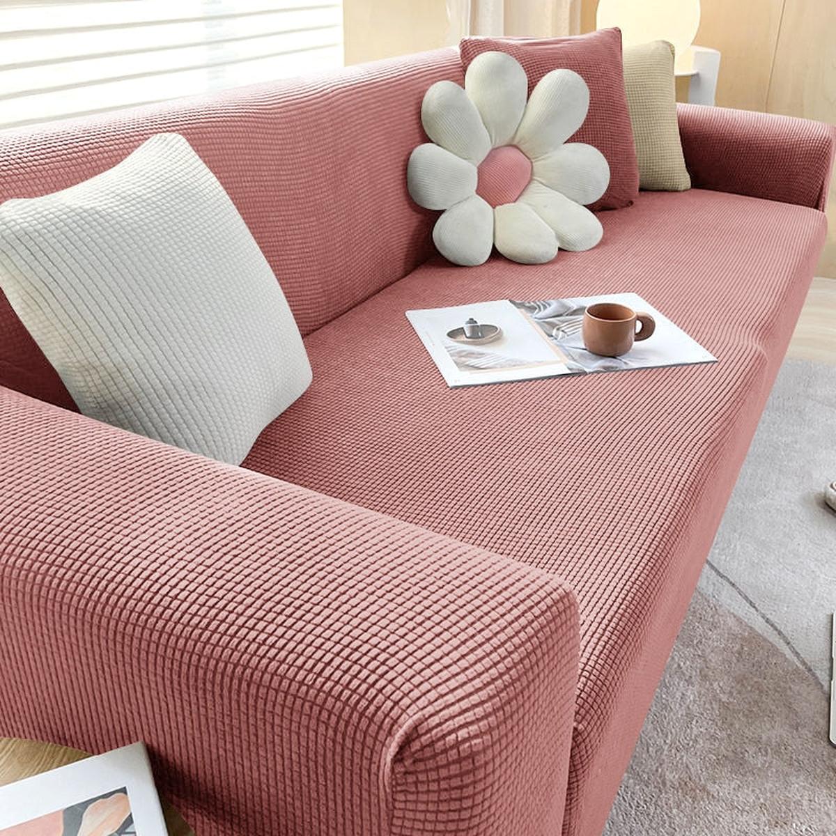 Stretch Sofa Cover With Non-Slip Foam Strips