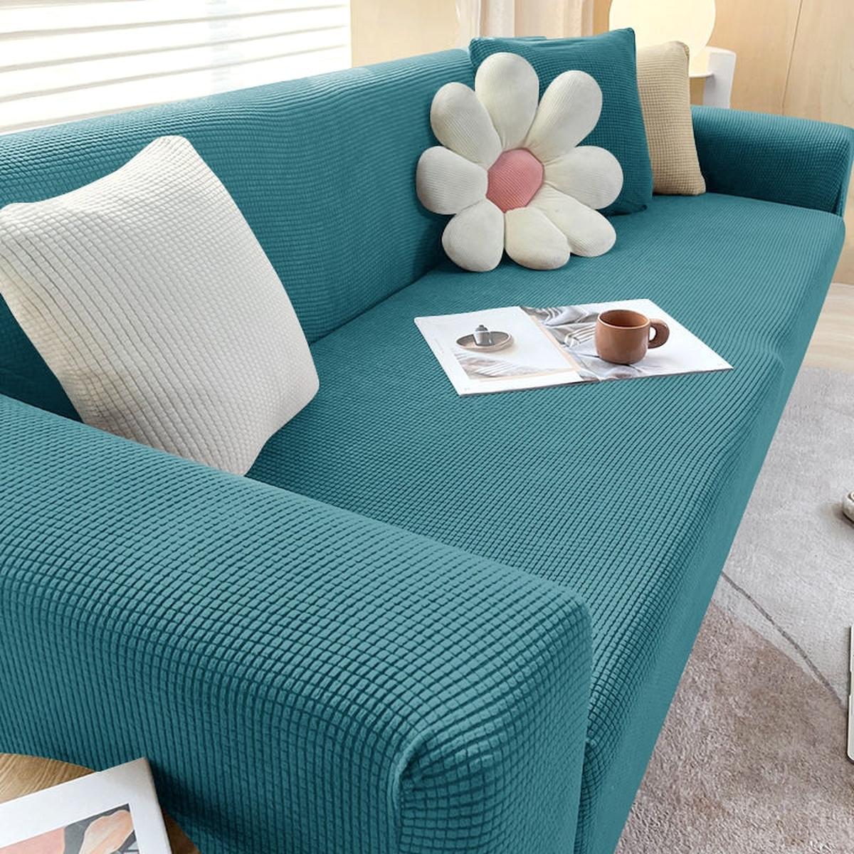 Stretch Sofa Cover With Non-Slip Foam Strips