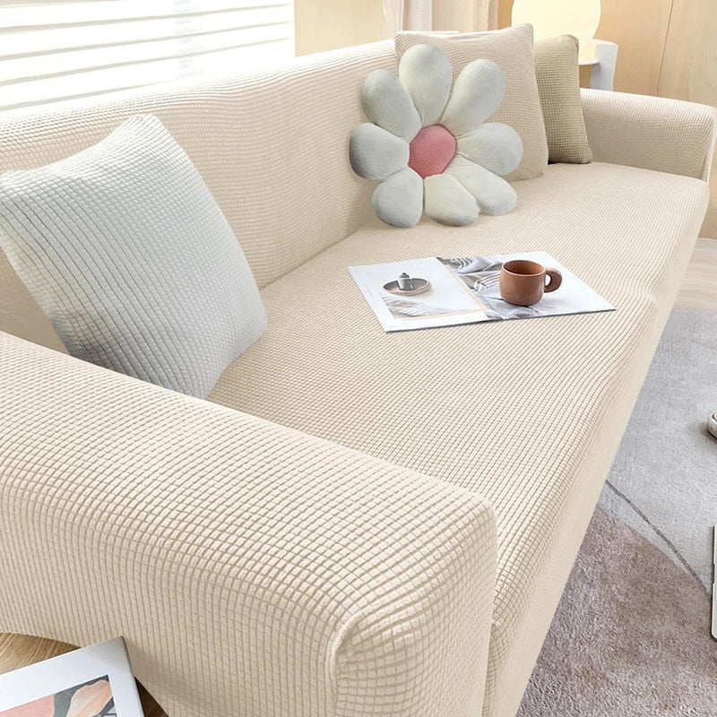 Stretch Sofa Cover With Non-Slip Foam Strips
