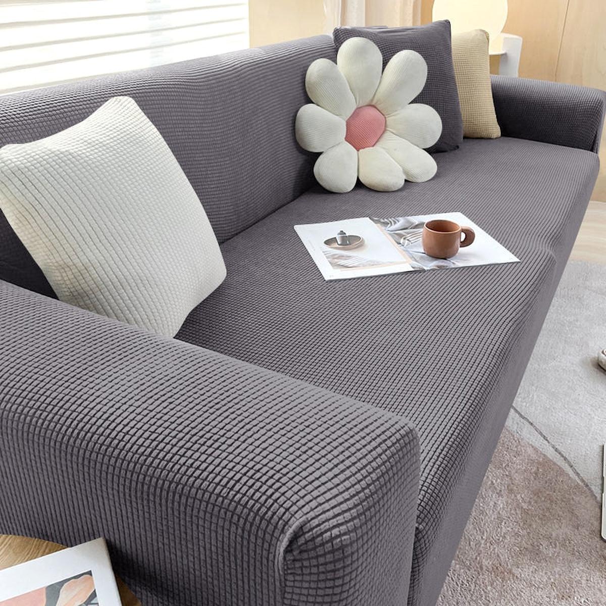 Stretch Sofa Cover With Non-Slip Foam Strips